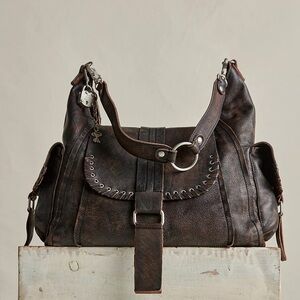 Free People WE THE FREE LEIGH DISTRESSED TOTE in Aged Graphite